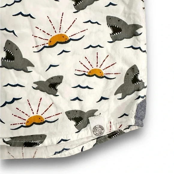 Paper Denim & Cloth | Boy’s Short Sleeve Button Down (6) 🦈 - Picture 3 of 5